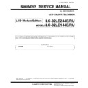 Sharp LC-32LE144E Service Manual