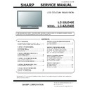 Sharp LC-32LE40E Service Manual