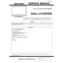 Sharp LC-32SH7EB Service Manual