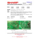 Sharp LC-32X20E (serv.man12) Service Manual / Technical Bulletin