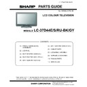Sharp LC-37D44EBK (serv.man10) Service Manual / Parts Guide