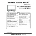 Sharp LC-37GE1E (serv.man12) Service Manual