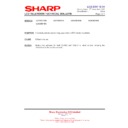 Sharp LC-37XD1E (serv.man19) Service Manual / Technical Bulletin