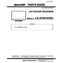 Sharp LC-37XD1EB (serv.man2) Service Manual / Parts Guide