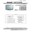 Sharp LC-40LE811E (serv.man14) Parts Guide