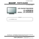 Sharp LC-42B20E (serv.man3) Service Manual / Parts Guide