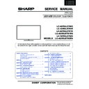 Sharp LC-42LE761K Service Manual