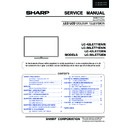 Sharp LC-42LE771E Service Manual