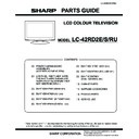 Sharp LC-42RD2E (serv.man9) Parts Guide