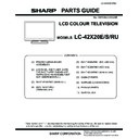 Sharp LC-42X20E (serv.man9) Service Manual / Parts Guide