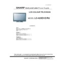 Sharp LC-42XD1E Service Manual