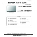 Sharp LC-52D65E (serv.man9) Service Manual / Parts Guide