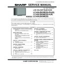 Sharp LC-60LE636E Service Manual