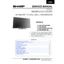 Sharp LC-60LE651K (serv.man3) Service Manual