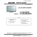 Sharp LC-60LE822E (serv.man17) Service Manual / Parts Guide