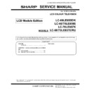 Sharp LC-60LE857E Service Manual