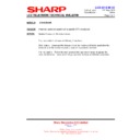 Sharp LC-60LE925E (serv.man27) Service Manual / Technical Bulletin