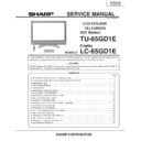 Sharp LC-65GD1E (serv.man2) Service Manual
