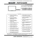 Sharp LC-70LE741E (serv.man14) Parts Guide