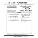 Sharp TU-X1E (serv.man11) Service Manual / Parts Guide