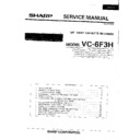 Sharp VC-6F3 Service Manual