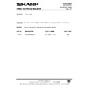 Sharp VC-A113HM (serv.man20) Service Manual / Technical Bulletin