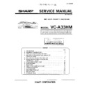 Sharp VC-A33HM (serv.man2) Service Manual