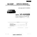 Sharp VC-A502HM (serv.man4) Service Manual