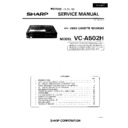 Sharp VC-A502HM Service Manual / Specification