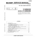 Sharp VC-ME80HM Service Manual