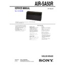 Sony AIR-SA50R Service Manual