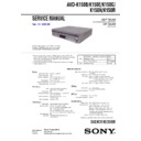 Sony AVD-K150B, AVD-K150E, AVD-K150G, AVD-K150N, AVD-K150R, DAV-D150B, DAV-D150E, DAV-D150G, DAV-D150N Service Manual