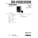 Sony AVJ-X33, SSX-VX33S, SSX-VX33W Service Manual