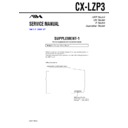 Sony AWP-ZP3, CX-LZP3 (serv.man2) Service Manual