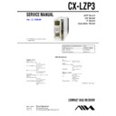 Sony AWP-ZP3, CX-LZP3 Service Manual