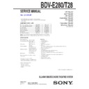 Sony BDV-E280 Service Manual