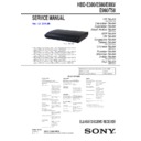 Sony BDV-E380, BDV-E580, BDV-E880, BDV-E980, BDV-T58, HBD-E380, HBD-E580, HBD-E880, HBD-E980, HBD-T58 Service Manual