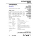 Sony BDV-E380 Service Manual