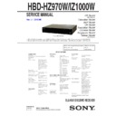 Sony BDV-HZ970W, BDV-IZ1000W, HBD-HZ970W, HBD-IZ1000W Service Manual