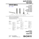 Sony BDV-IS1000, BDV-IT1000, BDV-IT1000ES, SS-ITC1, SS-ITF1, SS-ITR1, WS-IT1000F Service Manual