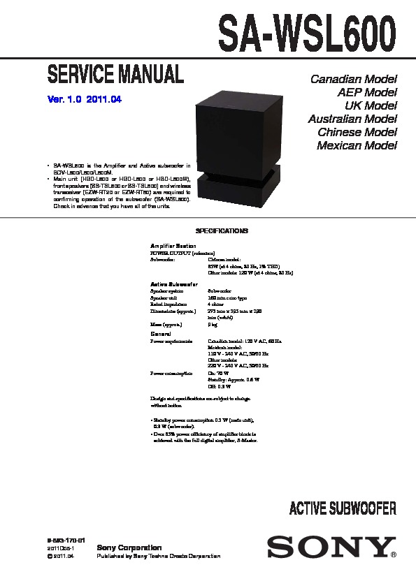 Sony S Master Digital Amplifier Manual digitalpictures