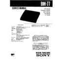 Sony BM-77, BM-77T Service Manual