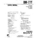 Sony BM-77T Service Manual