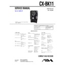 Sony BMZ-K11, CX-BK11 Service Manual