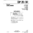 Sony CDP-261, CDP-361 (serv.man2) Service Manual