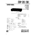 Sony CDP-261, CDP-361 Service Manual