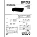 cdp-2700 service manual