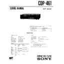 cdp-461 service manual