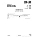 Sony CDP-590 (serv.man4) Service Manual