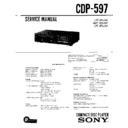 Sony CDP-597 Service Manual